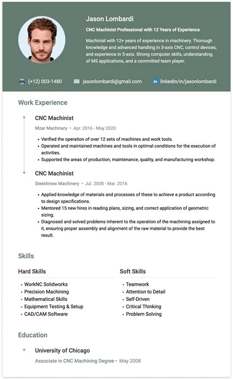 cnc machine programmer resume|entry level cnc operator resume.